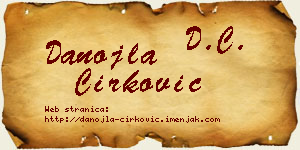 Danojla Ćirković vizit kartica